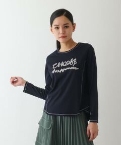 Maison de CINQ / メゾン ドゥ サンク カットソー | 【小さいサイズ】テープロゴコットンカットソー