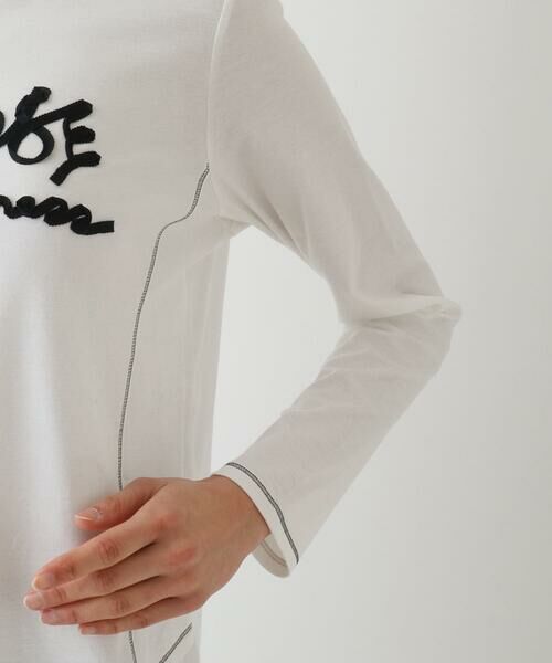 Maison de CINQ / メゾン ドゥ サンク カットソー | 【小さいサイズ】テープロゴコットンカットソー | 詳細5