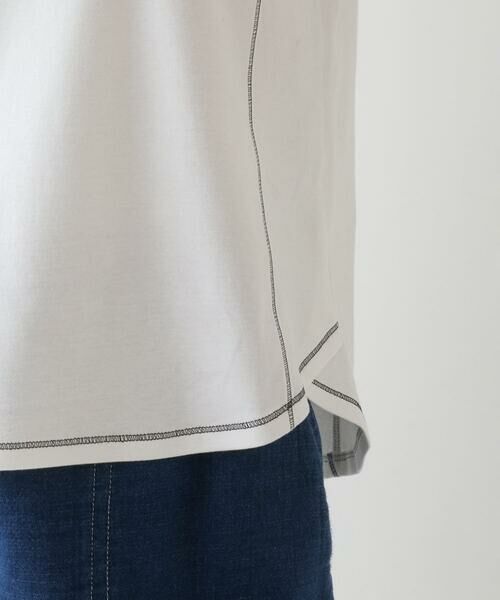 Maison de CINQ / メゾン ドゥ サンク カットソー | 【小さいサイズ】テープロゴコットンカットソー | 詳細6