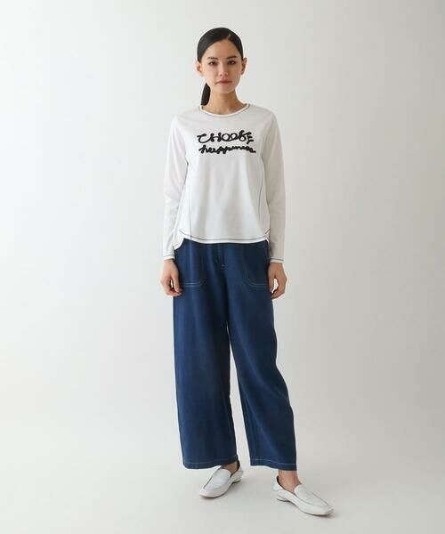 Maison de CINQ / メゾン ドゥ サンク カットソー | 【小さいサイズ】テープロゴコットンカットソー | 詳細8