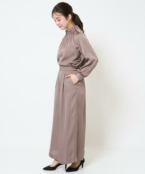 Maison de CINQ / メゾン ドゥ サンク シャツ・ブラウス | 【小さいサイズ】スタンドネックデザインサテンブラウス/洗える | 詳細18