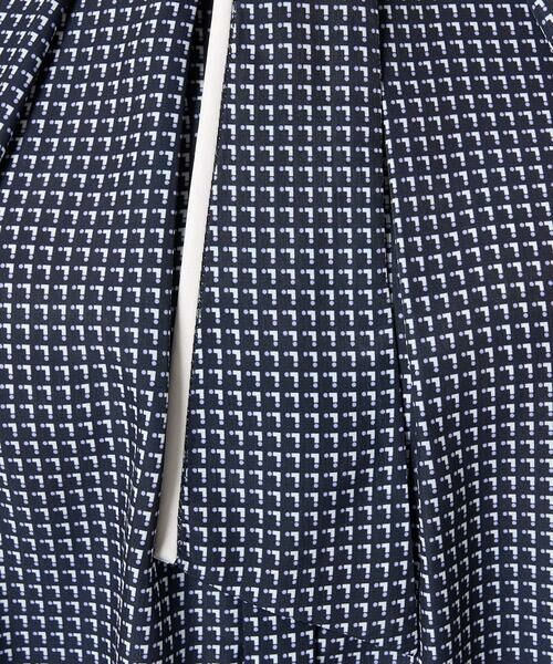 Maison de CINQ / メゾン ドゥ サンク シャツ・ブラウス | 【小さいサイズ】ドット幾何柄ボウタイ付きブラウス/洗える | 詳細12