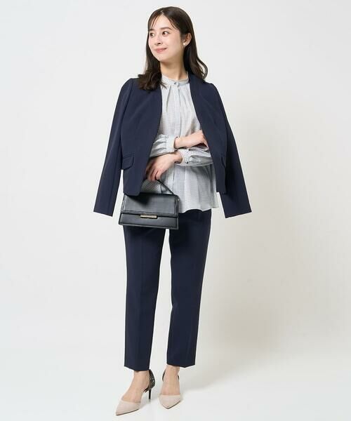 Maison de CINQ / メゾン ドゥ サンク シャツ・ブラウス | 【小さいサイズ】ドット幾何柄ボウタイ付きブラウス/洗える | 詳細22