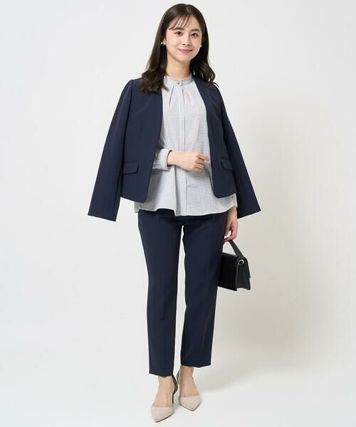 Maison de CINQ / メゾン ドゥ サンク シャツ・ブラウス | 【小さいサイズ】ドット幾何柄ボウタイ付きブラウス/洗える | 詳細23