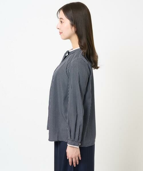 Maison de CINQ / メゾン ドゥ サンク シャツ・ブラウス | 【小さいサイズ】ドット幾何柄ボウタイ付きブラウス/洗える | 詳細6