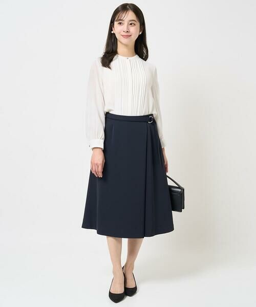 Maison de CINQ / メゾン ドゥ サンク シャツ・ブラウス | 【小さいサイズ】ピンタックデザインジョーゼットブラウス/洗える | 詳細10