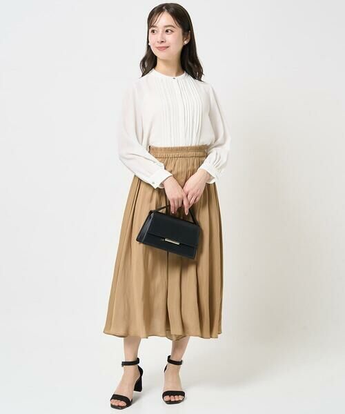 Maison de CINQ / メゾン ドゥ サンク シャツ・ブラウス | 【小さいサイズ】ピンタックデザインジョーゼットブラウス/洗える | 詳細15