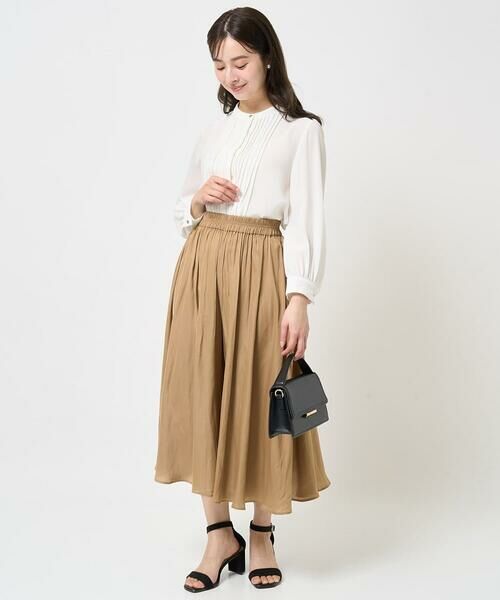 Maison de CINQ / メゾン ドゥ サンク シャツ・ブラウス | 【小さいサイズ】ピンタックデザインジョーゼットブラウス/洗える | 詳細16