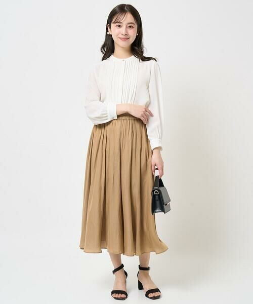 Maison de CINQ / メゾン ドゥ サンク シャツ・ブラウス | 【小さいサイズ】ピンタックデザインジョーゼットブラウス/洗える | 詳細17