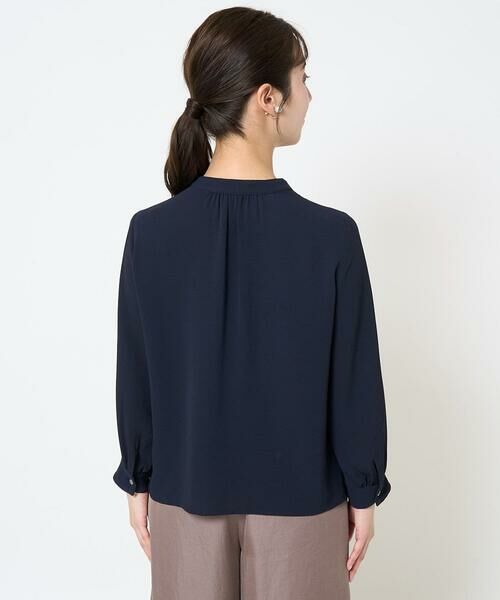 Maison de CINQ / メゾン ドゥ サンク シャツ・ブラウス | 【小さいサイズ】ピンタックデザインジョーゼットブラウス/洗える | 詳細2