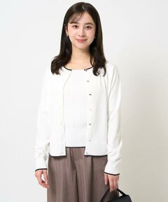 Maison de CINQ / メゾン ドゥ サンク ニット・セーター | 【小さいサイズ】配色ラインカラーニットアンサンブル/洗える