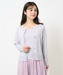 Maison de CINQ / メゾン ドゥ サンク ニット・セーター | 【小さいサイズ】配色ラインカラーニットアンサンブル/洗える