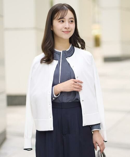 Maison de CINQ / メゾン ドゥ サンク ニット・セーター | 【小さいサイズ】配色ラインカラーニットアンサンブル/洗える | 詳細1