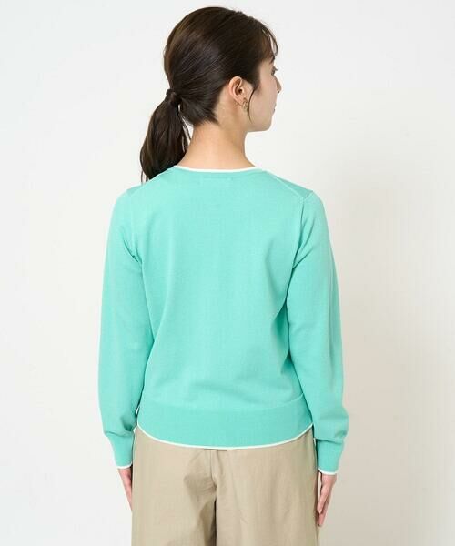 Maison de CINQ / メゾン ドゥ サンク ニット・セーター | 【小さいサイズ】配色ラインカラーニットアンサンブル/洗える | 詳細10