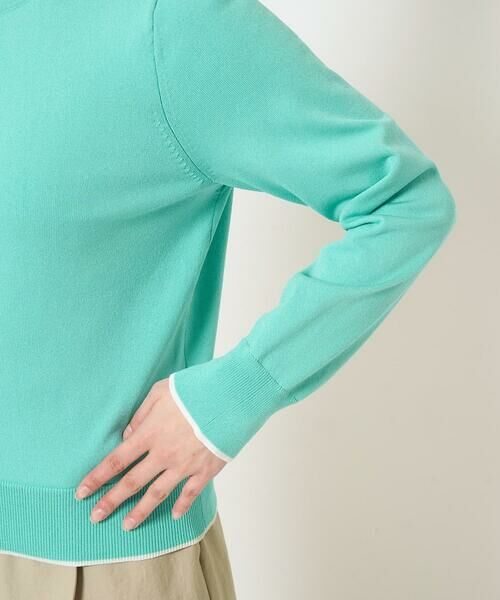 Maison de CINQ / メゾン ドゥ サンク ニット・セーター | 【小さいサイズ】配色ラインカラーニットアンサンブル/洗える | 詳細12