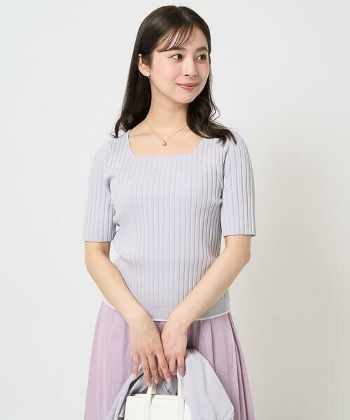 Maison de CINQ / メゾン ドゥ サンク ニット・セーター | 【小さいサイズ】配色ラインカラーニットアンサンブル/洗える | 詳細19