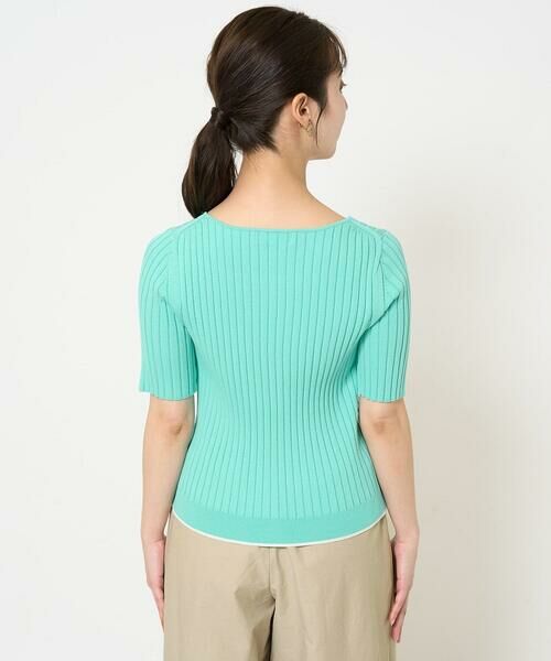 Maison de CINQ / メゾン ドゥ サンク ニット・セーター | 【小さいサイズ】配色ラインカラーニットアンサンブル/洗える | 詳細24