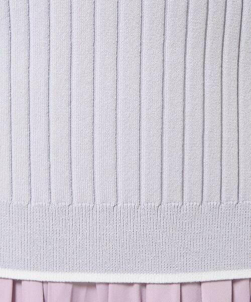 Maison de CINQ / メゾン ドゥ サンク ニット・セーター | 【小さいサイズ】配色ラインカラーニットアンサンブル/洗える | 詳細30