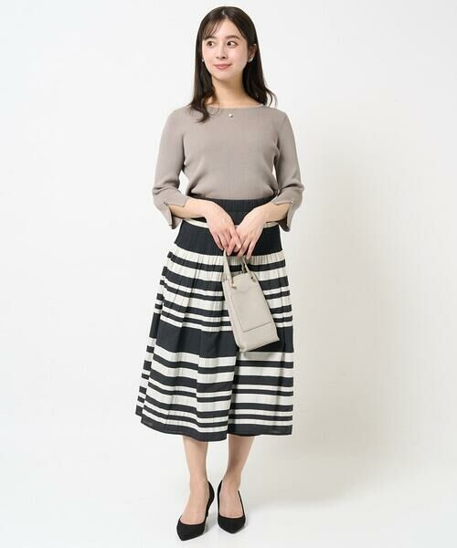 Maison de CINQ / メゾン ドゥ サンク ニット・セーター | 【小さいサイズ】七分袖コンパクトリブニット/洗える | 詳細16