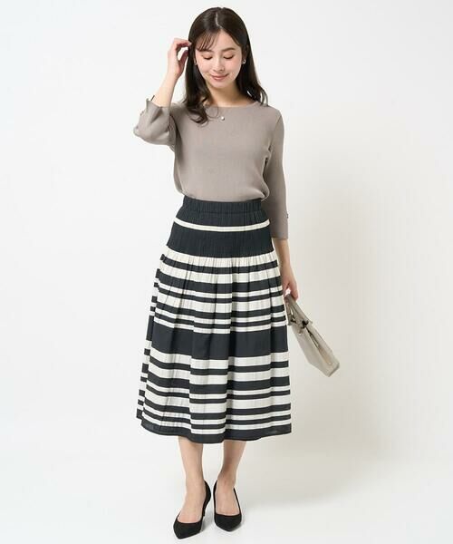 Maison de CINQ / メゾン ドゥ サンク ニット・セーター | 【小さいサイズ】七分袖コンパクトリブニット/洗える | 詳細17