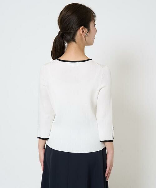 Maison de CINQ / メゾン ドゥ サンク ニット・セーター | 【小さいサイズ】七分袖コンパクトリブニット/洗える | 詳細6