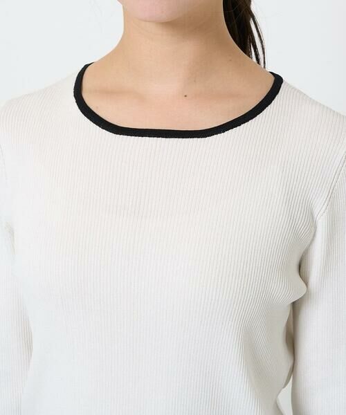 Maison de CINQ / メゾン ドゥ サンク ニット・セーター | 【小さいサイズ】七分袖コンパクトリブニット/洗える | 詳細7