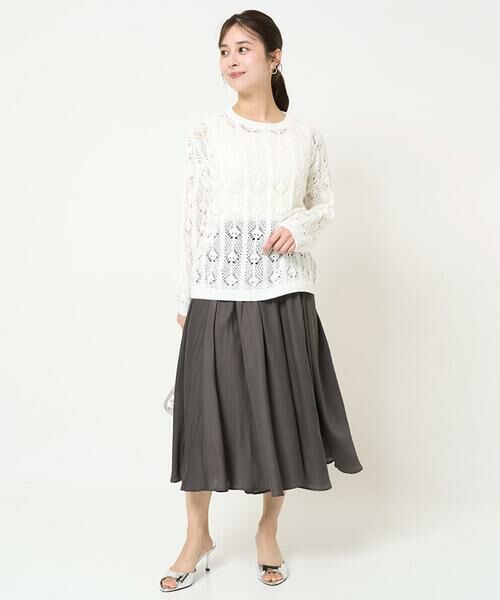 Maison de CINQ / メゾン ドゥ サンク ニット・セーター | 【小さいサイズ】かぎ針風透かし編みニット/洗える | 詳細21