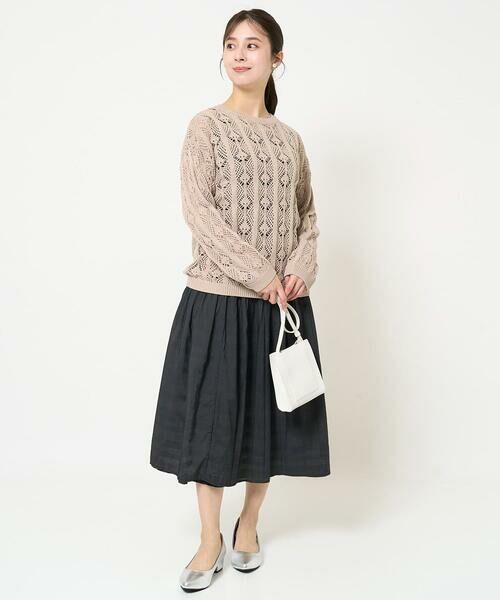 Maison de CINQ / メゾン ドゥ サンク ニット・セーター | 【小さいサイズ】かぎ針風透かし編みニット/洗える | 詳細26