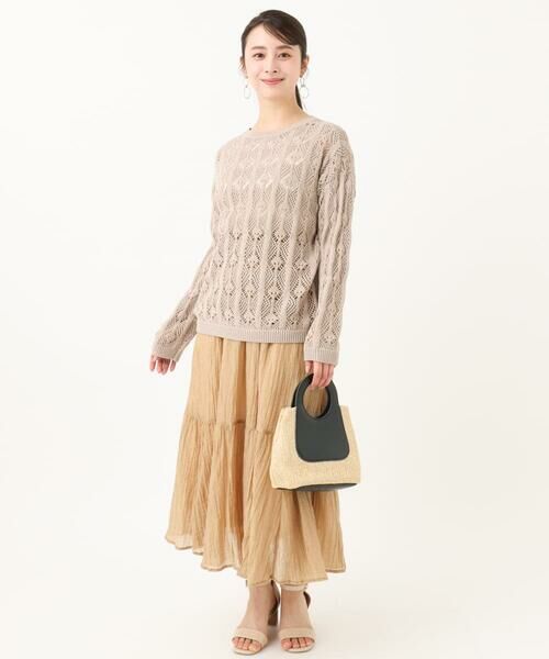 Maison de CINQ / メゾン ドゥ サンク ニット・セーター | 【小さいサイズ】かぎ針風透かし編みニット/洗える | 詳細29