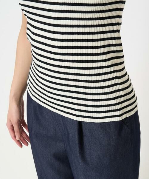 Maison de CINQ / メゾン ドゥ サンク タンクトップ | 【小さいサイズ】スクエアネックリブニットタンクトップ/UVカット/洗える | 詳細10
