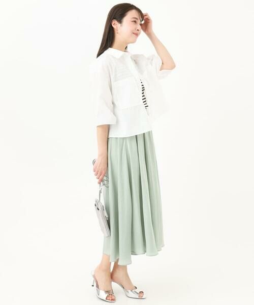 Maison de CINQ / メゾン ドゥ サンク タンクトップ | 【小さいサイズ】スクエアネックリブニットタンクトップ/UVカット/洗える | 詳細22