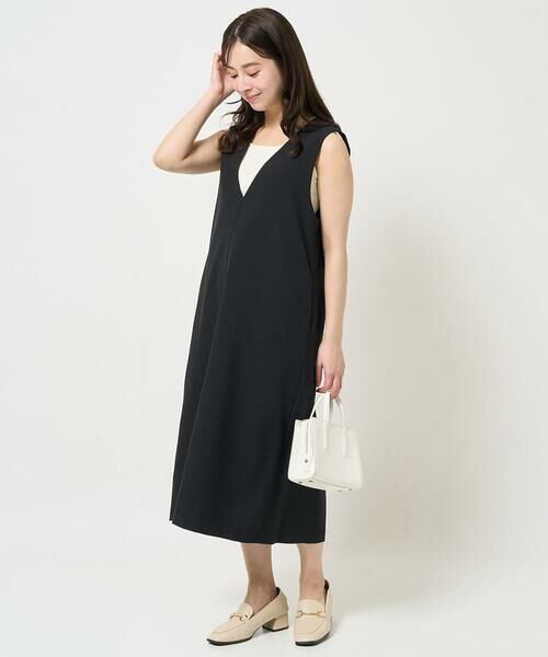 Maison de CINQ / メゾン ドゥ サンク タンクトップ | 【小さいサイズ】スクエアネックリブニットタンクトップ/UVカット/洗える | 詳細28