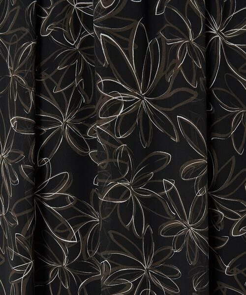 Maison de CINQ / メゾン ドゥ サンク ロング・マキシ丈スカート | 【小さいサイズ】ラインフラワーシフォンスカート/丈の長さが選べる/洗える | 詳細16