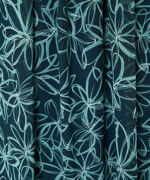 Maison de CINQ / メゾン ドゥ サンク ロング・マキシ丈スカート | 【小さいサイズ】ラインフラワーシフォンスカート/丈の長さが選べる/洗える | 詳細17