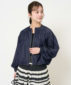 Maison de CINQ / メゾン ドゥ サンク その他アウター | 【小さいサイズ】デニムライクノーカラーブルゾン/洗える