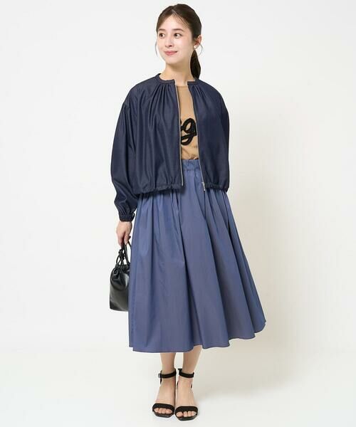 Maison de CINQ / メゾン ドゥ サンク その他アウター | 【小さいサイズ】デニムライクノーカラーブルゾン/洗える | 詳細16