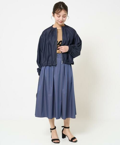 Maison de CINQ / メゾン ドゥ サンク その他アウター | 【小さいサイズ】デニムライクノーカラーブルゾン/洗える | 詳細17