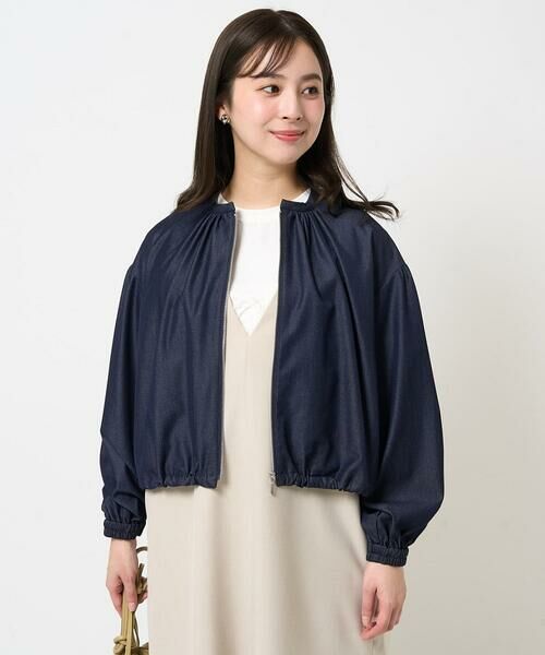Maison de CINQ / メゾン ドゥ サンク その他アウター | 【小さいサイズ】デニムライクノーカラーブルゾン/洗える | 詳細2