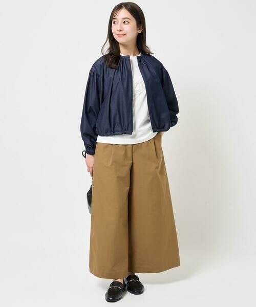 Maison de CINQ / メゾン ドゥ サンク その他アウター | 【小さいサイズ】デニムライクノーカラーブルゾン/洗える | 詳細20