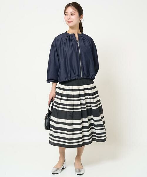 Maison de CINQ / メゾン ドゥ サンク その他アウター | 【小さいサイズ】デニムライクノーカラーブルゾン/洗える | 詳細22