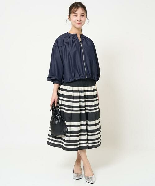 Maison de CINQ / メゾン ドゥ サンク その他アウター | 【小さいサイズ】デニムライクノーカラーブルゾン/洗える | 詳細23