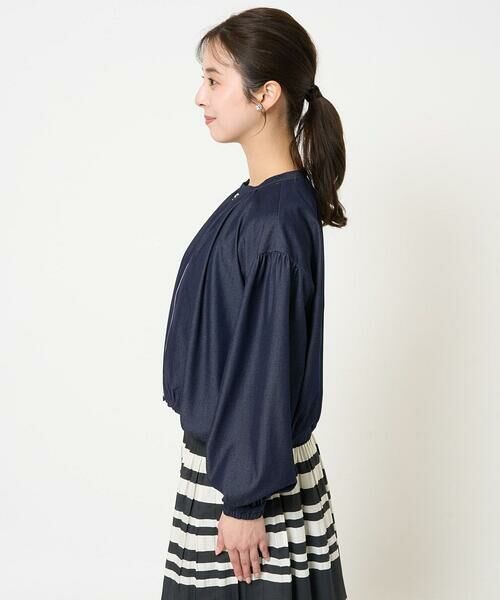 Maison de CINQ / メゾン ドゥ サンク その他アウター | 【小さいサイズ】デニムライクノーカラーブルゾン/洗える | 詳細4