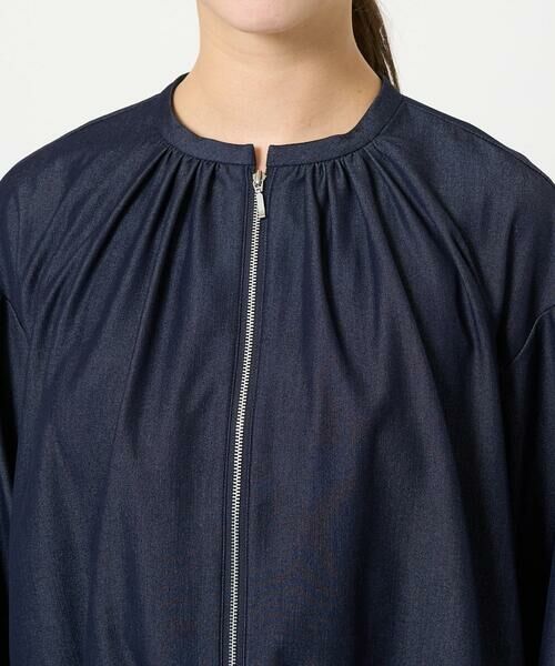 Maison de CINQ / メゾン ドゥ サンク その他アウター | 【小さいサイズ】デニムライクノーカラーブルゾン/洗える | 詳細6