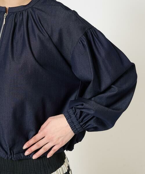 Maison de CINQ / メゾン ドゥ サンク その他アウター | 【小さいサイズ】デニムライクノーカラーブルゾン/洗える | 詳細7