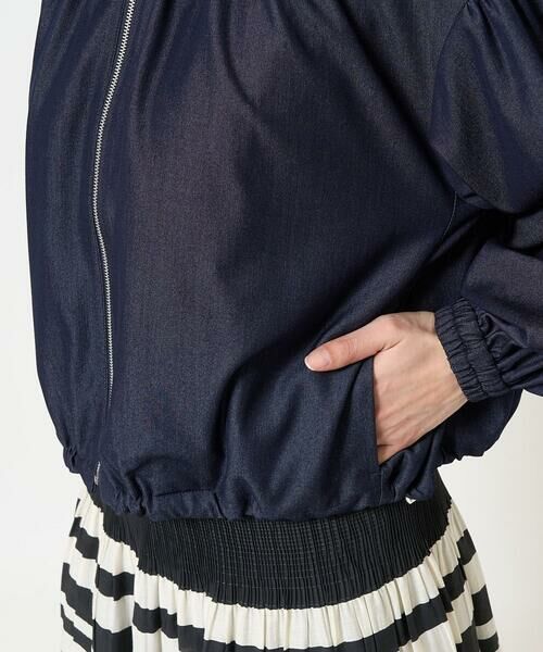 Maison de CINQ / メゾン ドゥ サンク その他アウター | 【小さいサイズ】デニムライクノーカラーブルゾン/洗える | 詳細8