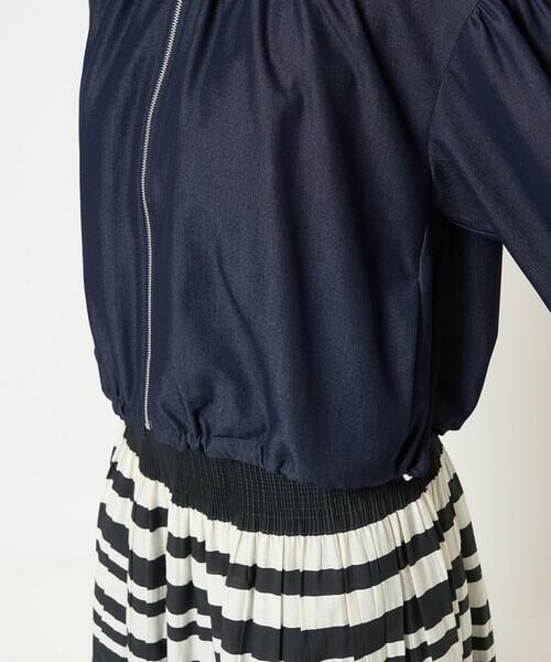 Maison de CINQ / メゾン ドゥ サンク その他アウター | 【小さいサイズ】デニムライクノーカラーブルゾン/洗える | 詳細9