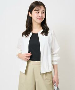 Maison de CINQ / メゾン ドゥ サンク その他アウター | 【小さいサイズ】ポコポコノーカラーブルゾン/洗える