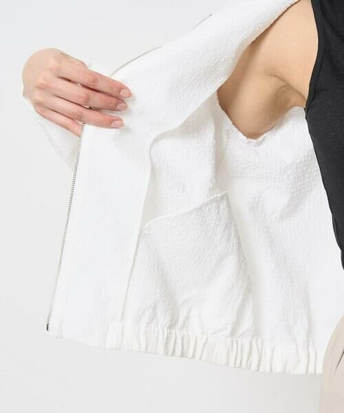 Maison de CINQ / メゾン ドゥ サンク その他アウター | 【小さいサイズ】ポコポコノーカラーブルゾン/洗える | 詳細15