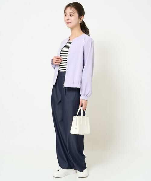 Maison de CINQ / メゾン ドゥ サンク その他アウター | 【小さいサイズ】ポコポコノーカラーブルゾン/洗える | 詳細24