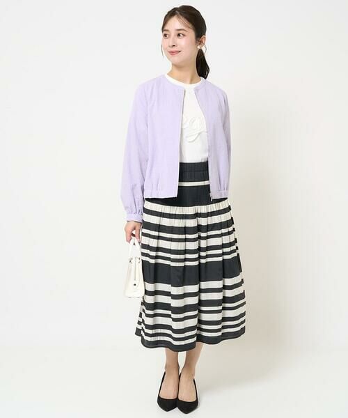 Maison de CINQ / メゾン ドゥ サンク その他アウター | 【小さいサイズ】ポコポコノーカラーブルゾン/洗える | 詳細25